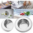 thumbnail image 3 of LMTODLFG 2PCS Mesh Sink Strainer for Kitchen Stainless Steel Sink Drain Strainer Filter Sink Screen Large Wide Rim 4.5" Diameter Sink Food Catcher Drain Basket Strainers Garbage Disposal Drain Screen, 3 of 5