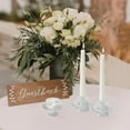 thumbnail image 4 of HofferRuffer 3pcs Taper Candle Holders, 2 in 1 Votive Candlestick for Taper Candles, Tealight and Table  Centerpiece Decorations, Clear, 4 of 7