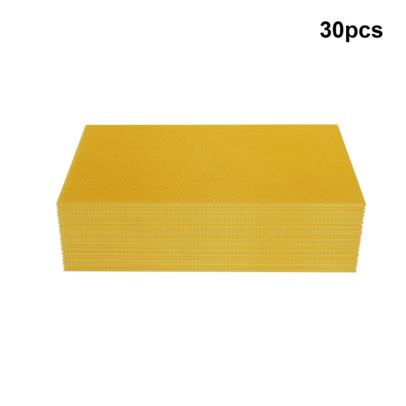 30PCS Artificial Bee Hive Foundations Made of Beeswax for Beekeepers