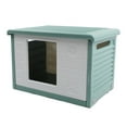 thumbnail image 1 of Maison pour Chat, Maison pour Animaux de Compagnie Extérieure Imperméable Toit Plat Imperméable Respirant Maison pour Chat pour 4 Saisons, 1 of 7