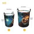 thumbnail image 2 of Laundry Basket, Squirrel Sleeping In Tree Laundry Hamper Waterproof Laundry Bag Clothes Hamper Laundry Bin with Handles for Bedroom, Living Room, Kids Room, 2 of 6