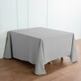 thumbnail image 5 of Balsa Circle Christmas Holidays 90" x 90" Silver Square Polyester Tablecloth Linen, 5 of 8