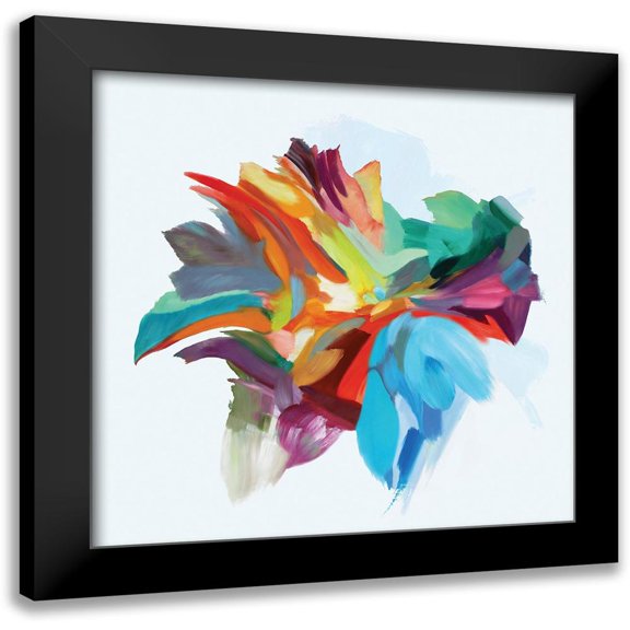 Orlov, Irena 12x12 Black Modern Framed Museum Art Print Titled - Miracle Flower II