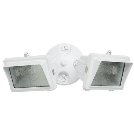 Designers Edge L57WHCA 300 Watt White Mini Halogen Double Flood Light