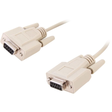 UPC: 0757120030461 | C2G 03046 DB9 F/F Serial RS232 Null Modem Cable  Beige (15 Feet  4.57 Meters)
