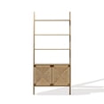 thumbnail image 5 of LuxenHome 4-Shelf Etagere Bookcase with 2-Door Cabinet Storage, 5 of 8