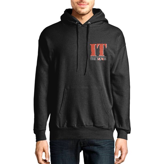 IT Pennywise Men's & Big Men's Pennywise Long Sleeve Graphic Hoodie Sweatshirt,Men's Horror Hoodies