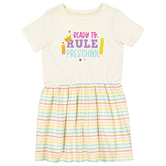Inktastic Ready to Rule Preschool Back to School Girls Toddler Dress