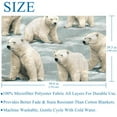 thumbnail image 5 of Polar bear Fluffy Blankets: Microfiber Printed Throw Blanket for Sofa, Bed, Couch, Office & Camping - Custom Lightweight & Warm Pick, 5 of 6