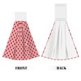 thumbnail image 2 of Kdxio Snowflakes Hand Towel with Loop Hanging Towel Absorbent Tie Towels for Kitchen Tea Bar Bathroom Decor, 2 of 7