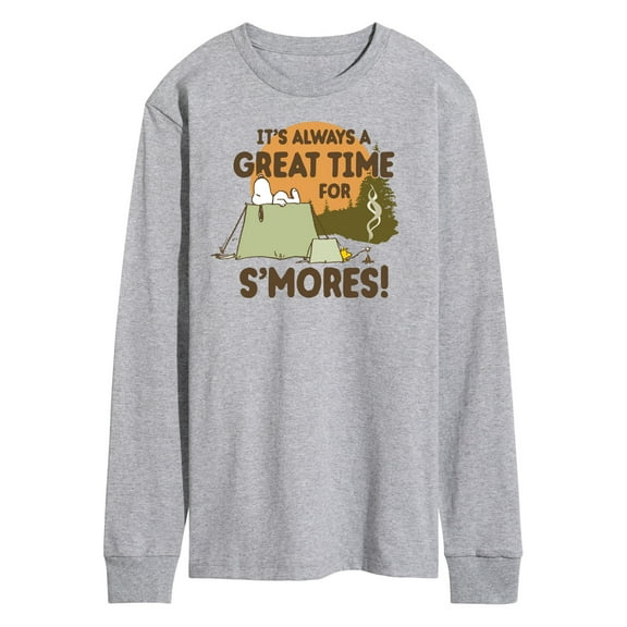 Peanuts - It's Always a Great Time for Smores - Men's Long Sleeve T-Shirt