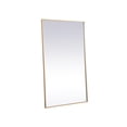 thumbnail image 6 of Elegant Decor Pier 42x72 inch LED mirror with adjustable color temperature 3000K/4200K/6400K in brass, 6 of 13