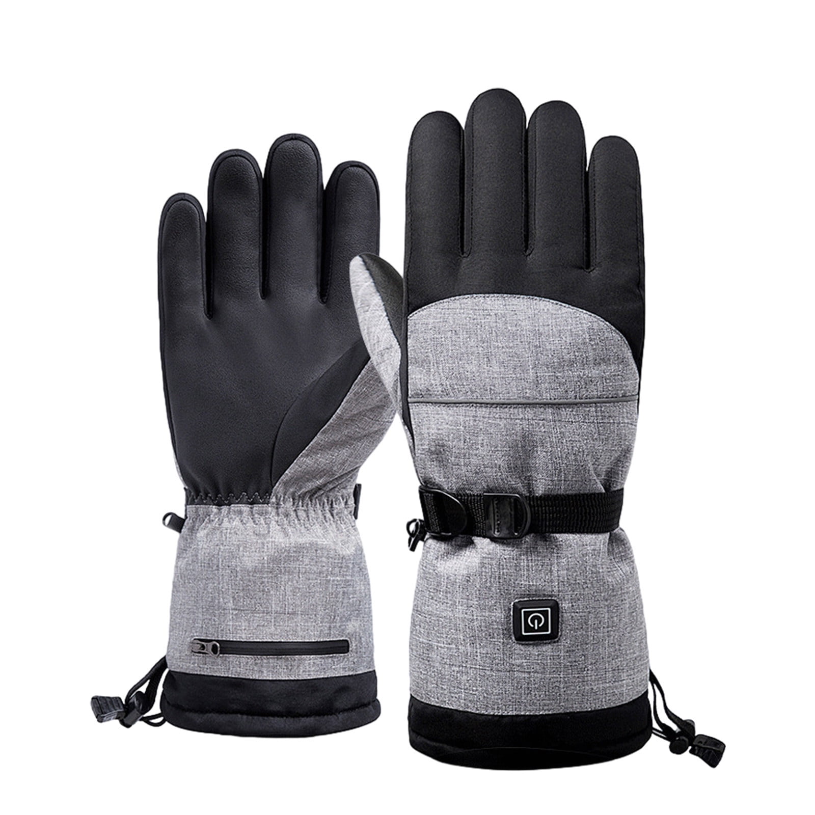 Heated Gloves for Men Women 5000mAh Rechargeable Batteries 3 Heating Levels Touchscreen Electric Gloves Waterproof Windproof Heated Winter Gloves for Motorcycle Ski