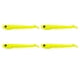 thumbnail image 1 of Señuelos de pesca de simulación suave Macarena 4 piezas Amarillo, 1 of 8