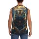 thumbnail image 4 of Fotbe Forest Meditating Tiger Men's Camiseta sin Mangas Estampada para Hombres, Playera Casual para Gimnasio, Entrenamiento, Playa-Medium, 4 of 7