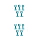 thumbnail image 1 of Riwesomey Paquete de 5 topes de manija de puerta anticolisión almohadilla de protección de bajo ruido gabinete desmontable reutilizable para sala de Verde 2piezas Riwesomey CBP493857, 1 of 6