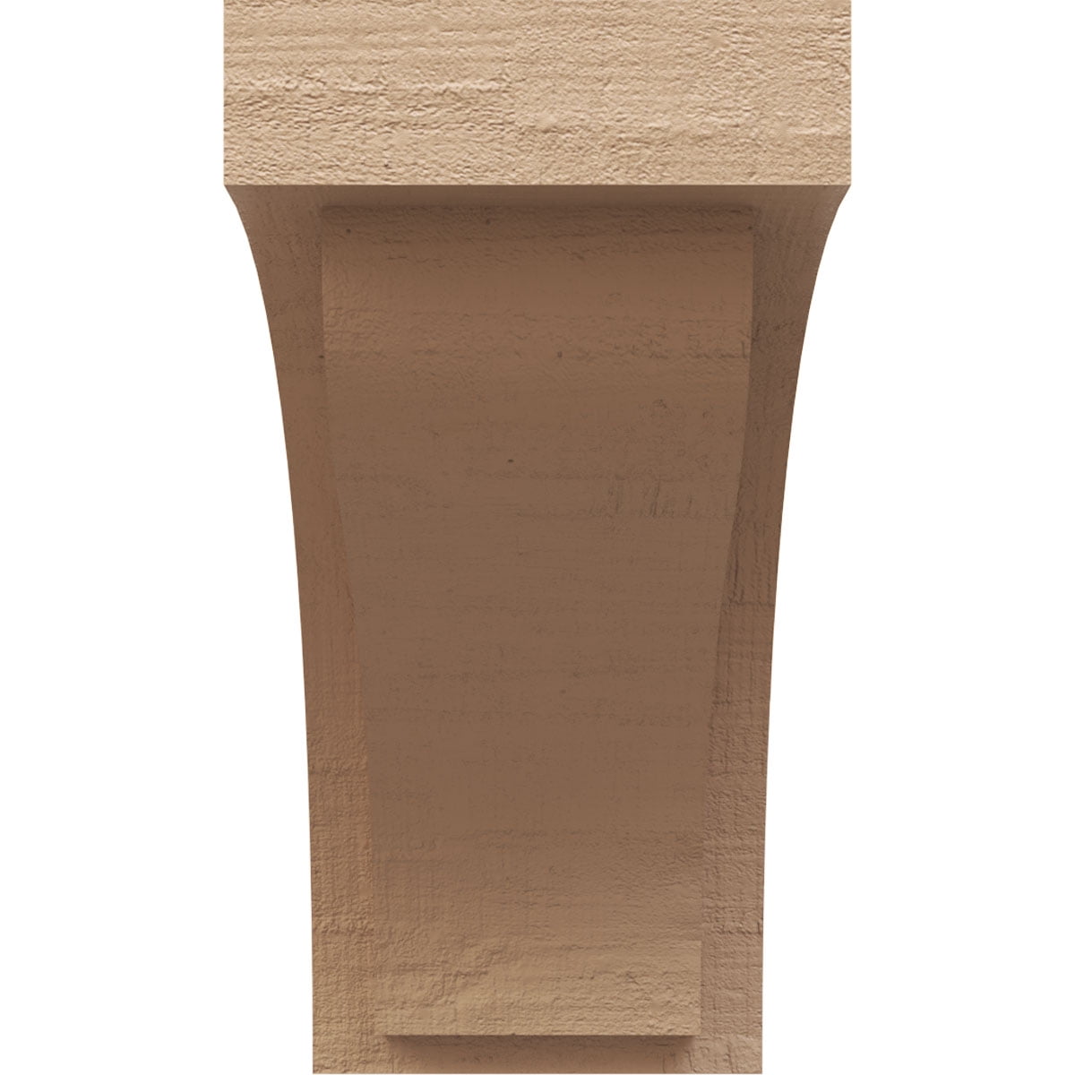 7"W x 14"D x 14"H Classic Helena Rough Cedar Woodgrain TimberThane Corbel, Primed Tan