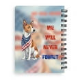 thumbnail image 2 of Patriot Basenji We Will Never Forget Patriotic Remembrance Day Spiral Bound Journal African Barkless Dog Lover 5x7in Spiral Notebook - 12014, 2 of 5