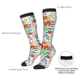 thumbnail image 5 of Picia Women Crew Soft Moisture-wicking Socks Mushroom and Frogs Pattern Design Cotton Socks, One Size fit All, 5 of 9