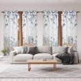 thumbnail image 6 of Blue Beige Coastal Kitchen Curtain for Berdoom Living Room Cafe 72 Inch Length, Beach Starfish Summer Eucalyptus Tiers Curtains Light Filtering Drapes Rod Pocket Window Treatment 2 Panels 52"Wx72"L, 6 of 8