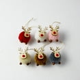 thumbnail image 3 of Cute Felt Wooden Elk Christmas Tree Hanging Pendant Craft Ornament Home Decor, 3 of 7