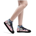 thumbnail image 5 of Black Angus Cattle High Top Canvas Shoes Sneakers Black Size 10, 5 of 7