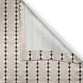 thumbnail image 5 of Ambesonne Peach Grommet Curtain, Stripes with Squares, 50" x 96", Peach Cream, 5 of 6