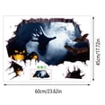 thumbnail image 3 of Pegatinas de pared de miedo 3D de Halloween,Mural artístico extraíble,calcomanías de fiesta,decoración, 3 of 4
