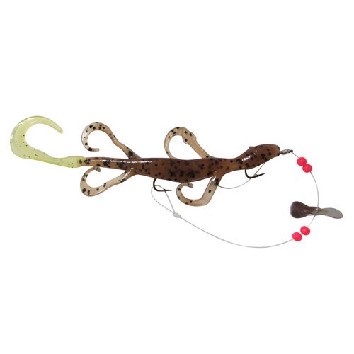 6 Pre-Rigged Scoundrel- Crawfish (weedless)- 2 pack-123-3