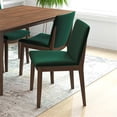 thumbnail image 5 of Ashcroft Dayton Modern Solid Wood Dining Table and 4 Dining Chair Set in Walnut, 5 of 7