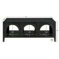 thumbnail image 4 of Steve Silver Fitzgerald Transitional 48 inch Rectangle Coffee Table with Shelf, Black, 4 of 5