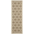thumbnail image 3 of SAFAVIEH Courtyard Allison Oriental Indoor/Outdoor Area Rug, Brown/Bone, 6'7" x 6'7" Round, 3 of 10