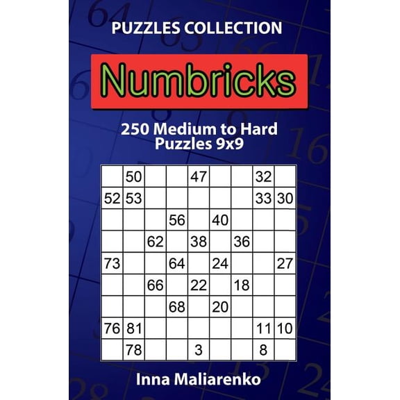 Numbricks - 250 Medium to Hard Puzzles 9x9 (Paperback)