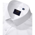 thumbnail image 3 of Men's Dress Shirts Solid Long Sleeve Stretch Wrinkle-Free Formal Shirt Business Casual Button Down Shirts, 3 of 12
