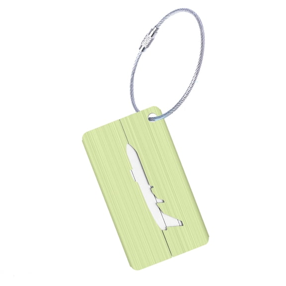 Mobutofu 5Pcs Suitcase Tags Aluminum Handbag Tags with Name Address Card for Quick Airport Use