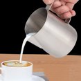 thumbnail image 1 of Stainless Steel Milk Frothing Jug Coffee Pitcher Latte Coffee Frothing Mug Cup Craft, 1 of 8