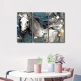 thumbnail image 2 of Canvas Wall Art White Brown Horse Canvas Pictures Wall Decor Farmhouse Animals Canvas Painting Rustic Artwork Canvas Prints Living Room Bedroom Bathroom Office Home Wall Decoration Unframed, 2 of 6