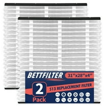 2 Pack 513 Replacement Filter,MERV 13 31x28x4,Compatible with AprilAire Whole House Air Purifiers 1510, 2516