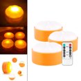 thumbnail image 3 of Con remoto Luz LED Lámpara de calabaza Modo de toque de batería Portátil Creativo 3 piezas Sunnimix Lámpara de calabaza, 3 of 8