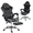 Grey, variant on DELMANGO Gaming Chair Ergonomic Office Chair with Massage Lumbar Support, Adjustable Headrest & Footrest, 90-135° Recline & 360° Swivel, Grey