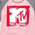 thumbnail image 3 of MTV Logo - Punk Poster - Toddler And Youth Girls Raglan Graphic T-Shirt, 3 of 5