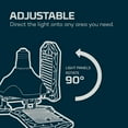 thumbnail image 2 of NEBO High Bright Extremely Bright LED Garage Light, Multi-Position Adjustable Panel 9000 Lumen 60W Utility Light for Garage Ceilings, Attics, Workshops,White, 2 of 6