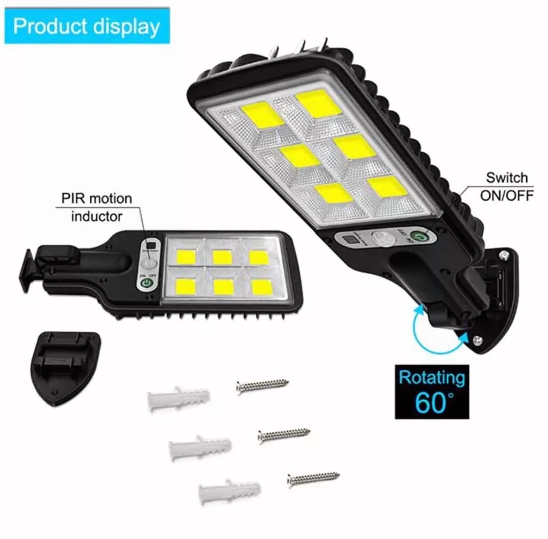 PURELY- Solar Outdoor Wall Lights, Sensor Exterior Light Fixtures Wall Mount, Porch Ligh
