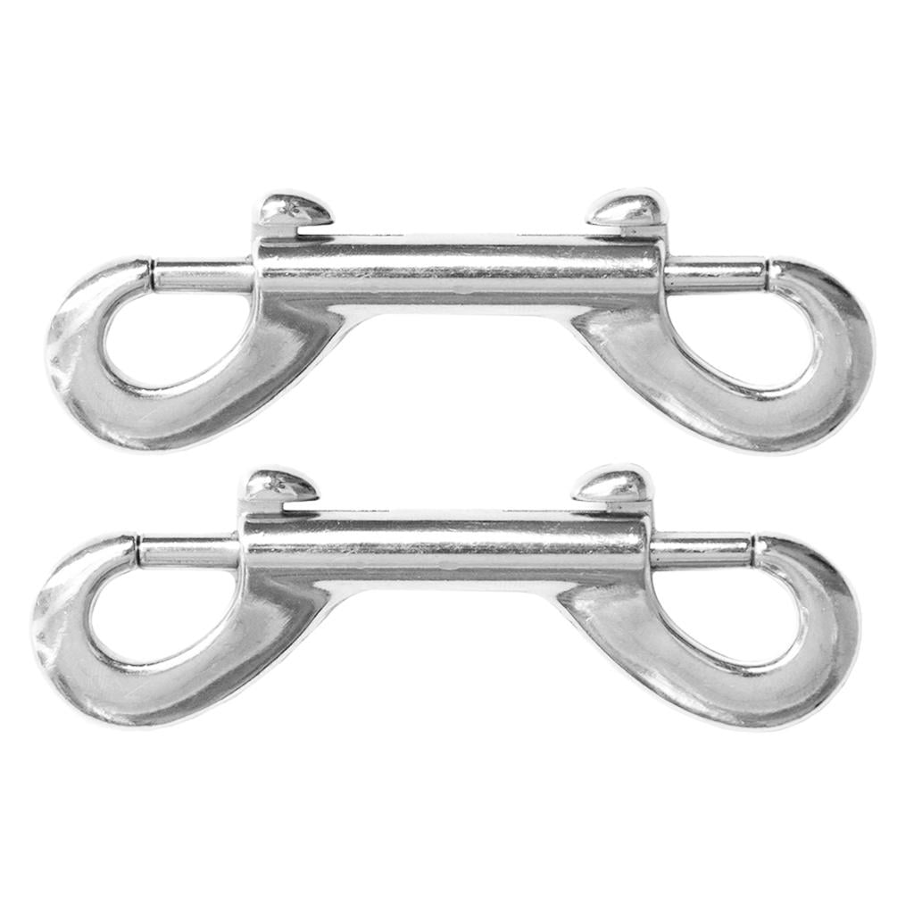 4pcs Double End Metal   Clip Hook Bolt Snap for Dog's Water Bucket Dog Key 