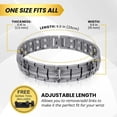 thumbnail image 5 of MagnetRX® Ultra Strength Magnetic Bracelet - Magnetic Bracelets for Men - Adjustable Length with Sizing Tool (Gunmetal Gray), 5 of 8