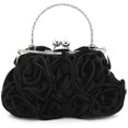thumbnail image 1 of Ladies Flower Satin Evening Handbag, 1 of 1