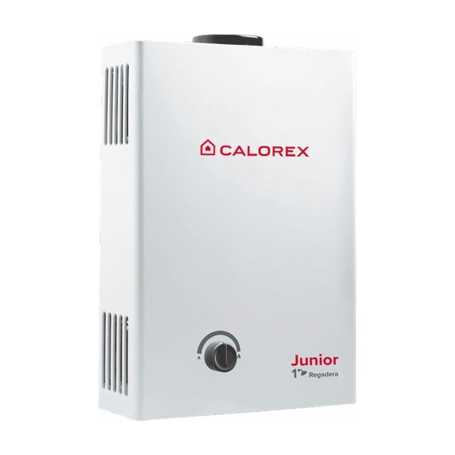 Calentador de Agua de Paso Calorex 6 L/min Junior GI-06 | Gas Natural | 1 Servicio | Compacto y Eficiente