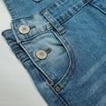 thumbnail image 6 of KIDSCOOL SPACE Girls Shorts,Little Girls Stretchy Denim Ripped Summer Shortalls,Light Blue,7-8 Years, 6 of 6