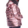 thumbnail image 3 of White Mark Women's Plus Size Hooded Metallic Puffer Coat, 3 of 5