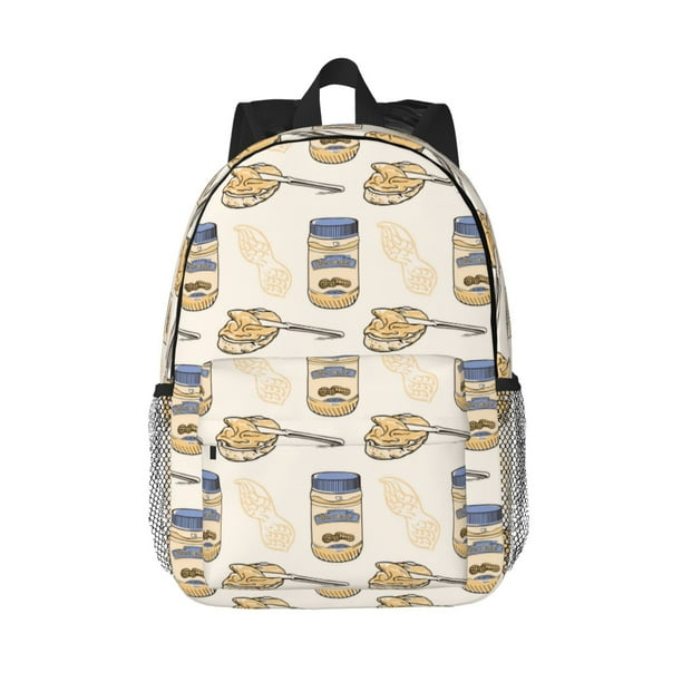 Easygdp Peanuts Mochila Ligera de 15 Pulgadas para Estudiantes, Mochila Cómoda para la Escuela y Viajes, Correas Ajustables